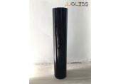 BLACK-H0141-50TL - แจกันแก้ว แฮนด์เมด สีดำ ความสูง 50 ซม.